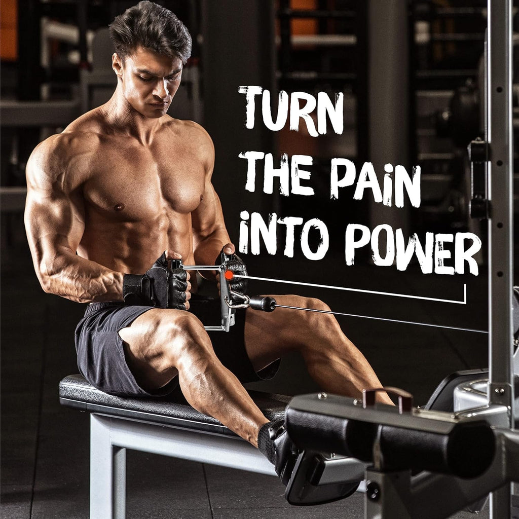 Cable Machine Attachment, Double D Handle & Tricep Rope Cable Attachment, Weight Machine Accessories Load 880 LB for Home Gym